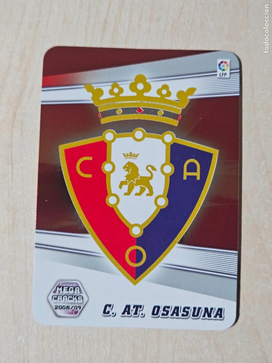 Cromos de Futebol: CROMO N&ordm; 217 ESCUDO - MEGACRACKS 2008 09 - OSASUNA