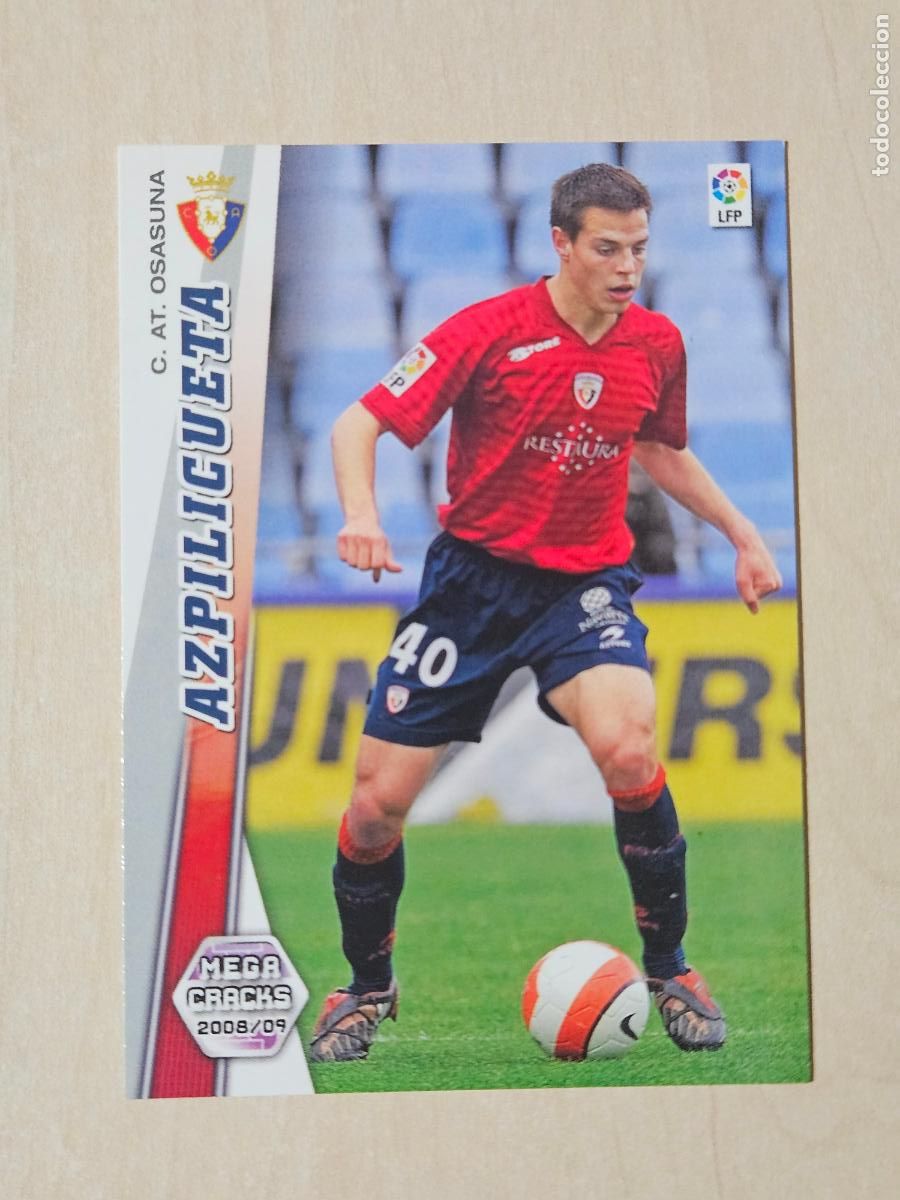 Cromos de Futebol: CROMO N&ordm; 219 AZPILICUETA - MEGACRACKS 2008 09 - OSASUNA