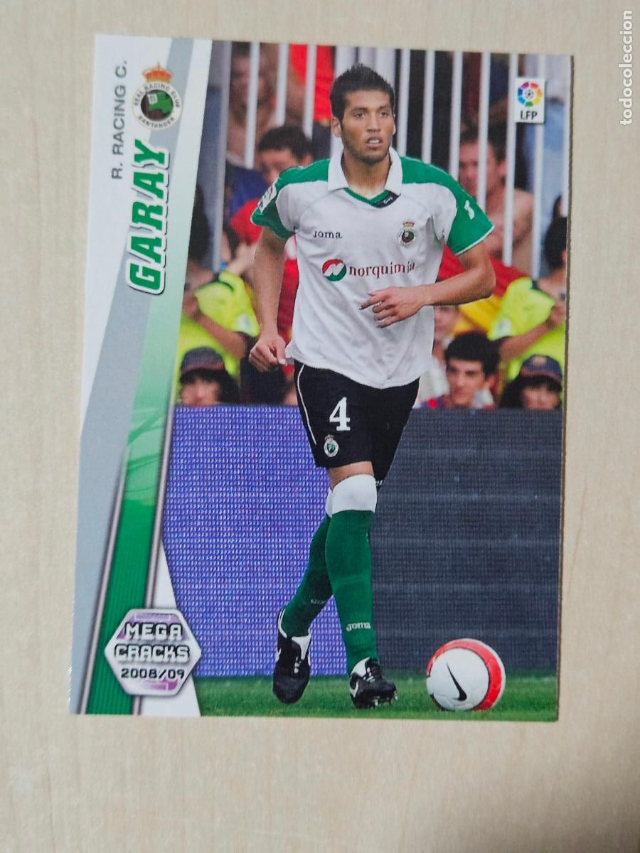 Cromos de Futebol: CROMO N&ordm; 240 GARAY - MEGACRACKS 2008 09 - RACING DE SANTANDER