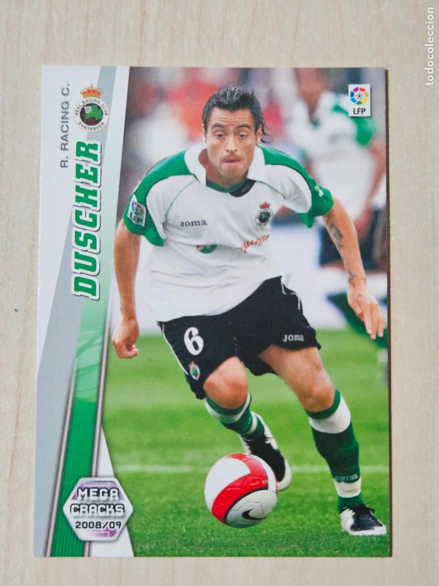 Cromos de Futebol: CROMO N&ordm; 245 DUSCHER - MEGACRACKS 2008 09 - RACING DE SANTANDER
