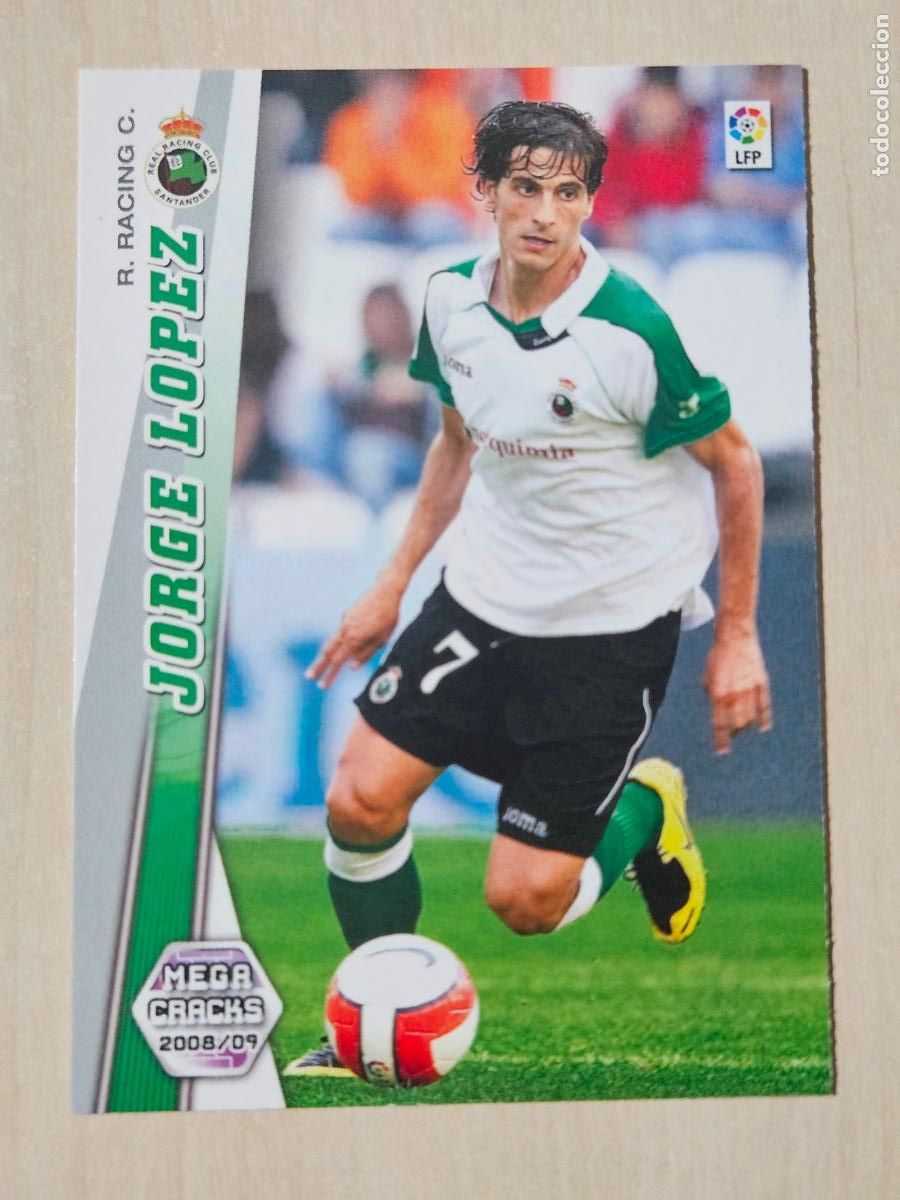 Cromos de Futebol: CROMO N&ordm; 246 JORGE LOPEZ - MEGACRACKS 2008 09 - RACING DE SANTANDER