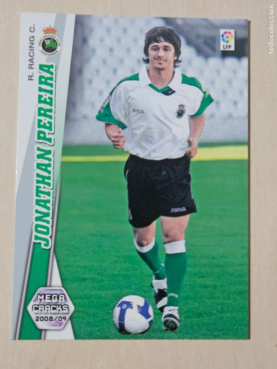 Cromos de Futebol: CROMO N&ordm; 248 JONATHAN PEREIRA - MEGACRACKS 2008 09 - RACING DE SANTANDER