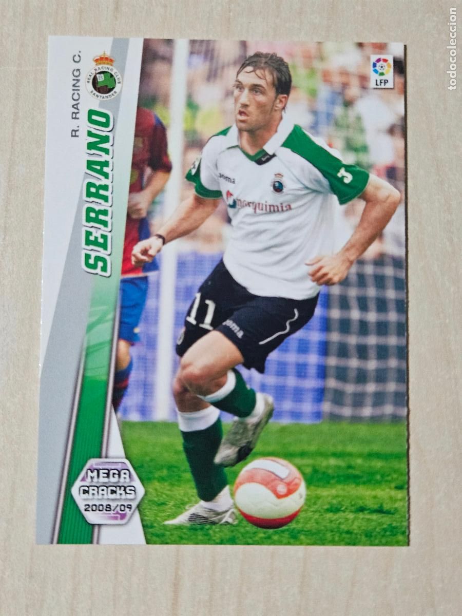 Cromos de Futebol: CROMO N&ordm; 249 SERRANO - MEGACRACKS 2008 09 - RACING DE SANTANDER