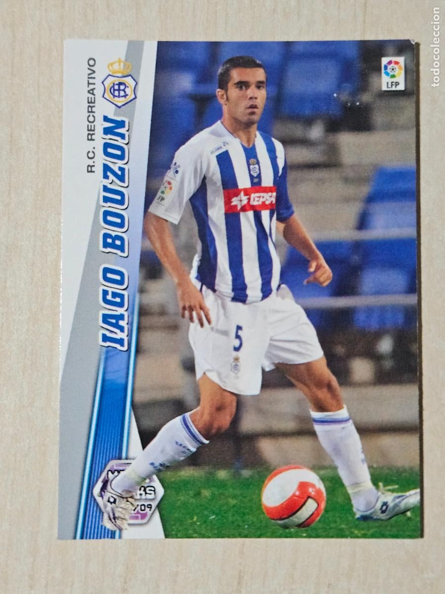 Cromos de Futebol: CROMO N&ordm; 256 IAGO BOUZON - MEGACRACKS 2008 09 - RECREATIVO DE HUELVA