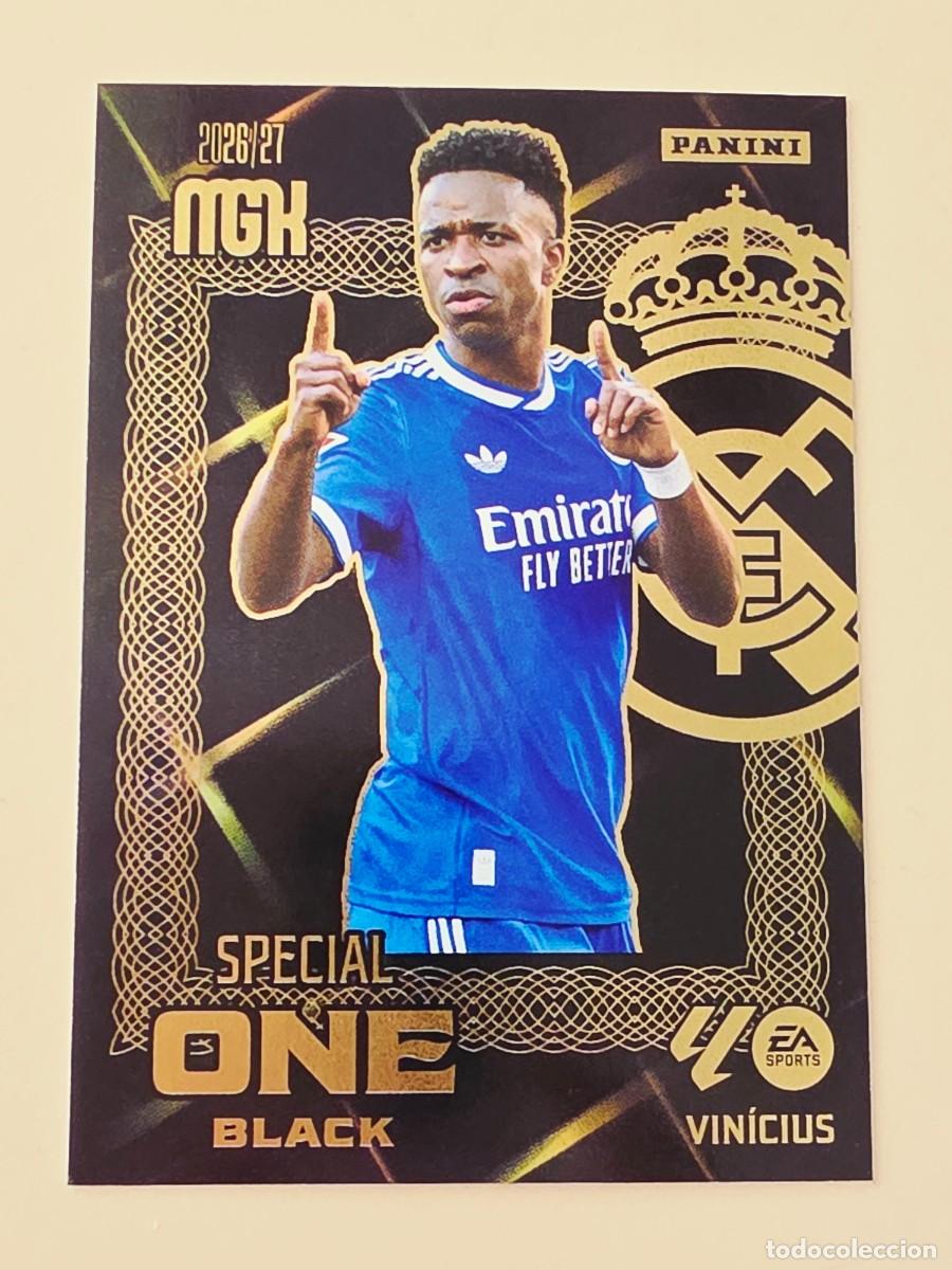 Cromos de Futebol: Special One Black Vin&iacute;cius Jr., Real Madrid, Panini Megacracks MGK 2026 2027 26 27