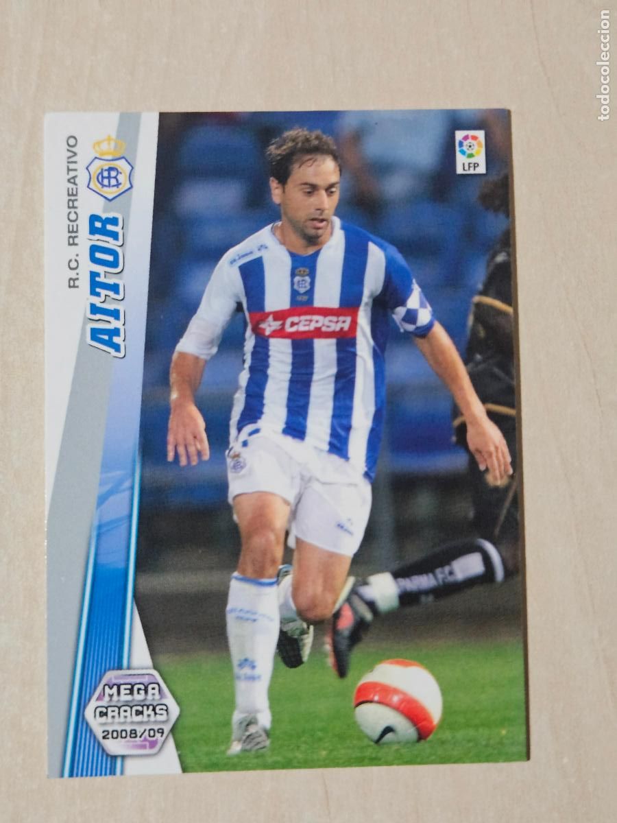 Cromos de Futebol: CROMO N&ordm; 264 AITOR - MEGACRACKS 2008 09 - RECREATIVO DE HUELVA