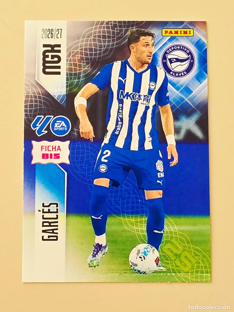 Football Stickers: 25 BIS Facundo Garc&eacute;s, Deportivo Alav&eacute;s, Nueva Ficha BIS, Panini Megacracks MGK 2026 2027 26 27