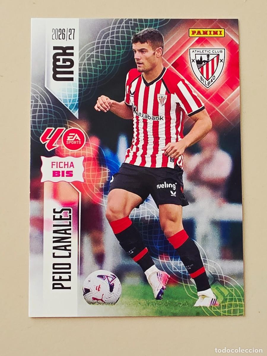 Football Stickers: 47 BIS Peio Canales, Athletic Club de Bilbao, Nueva Ficha BIS, Panini Megacracks MGK 2026 2027 26 27