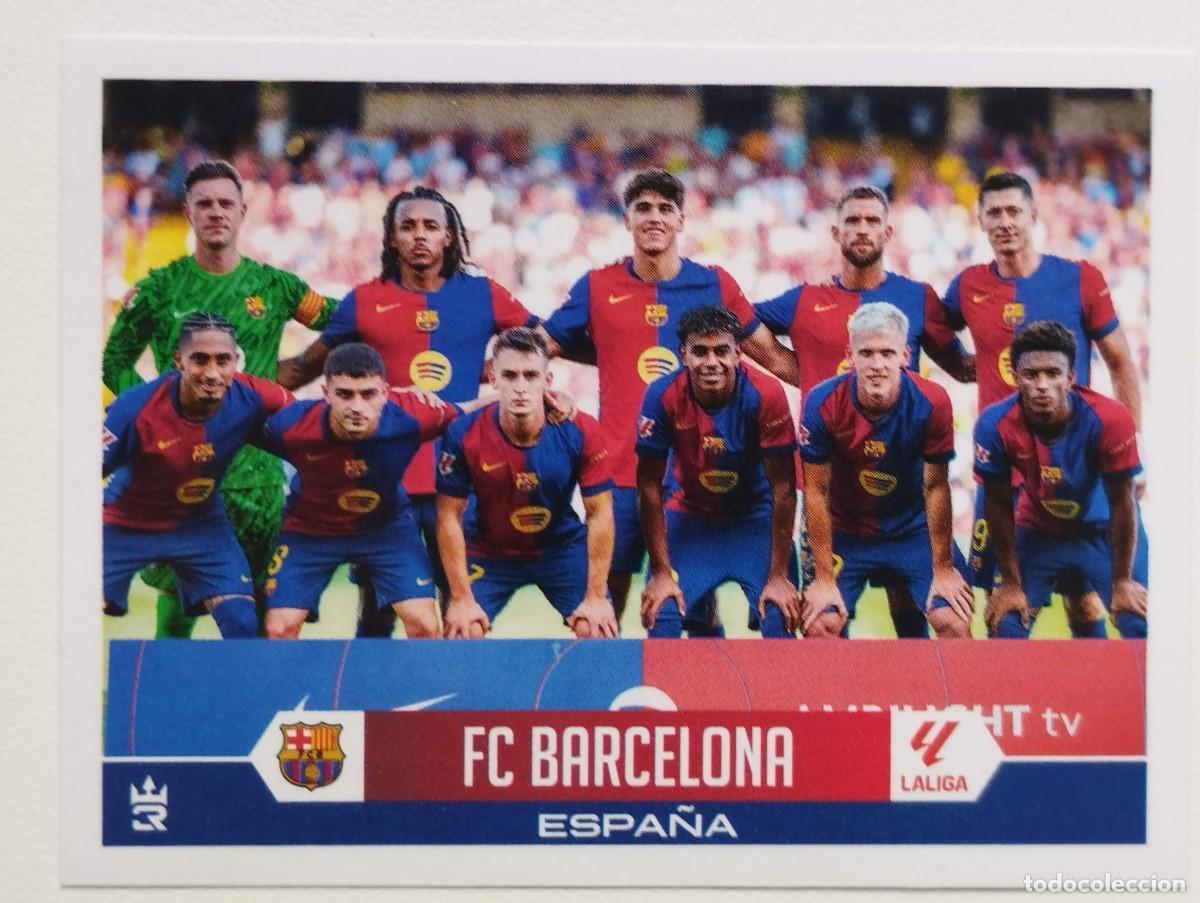 Football Stickers: CROMO STICKER EDICION 3 REYES LA LIGA 2023 2024 PLANTILLA ALINEACION 215 BARCELONA CON LAMINE YAMAL