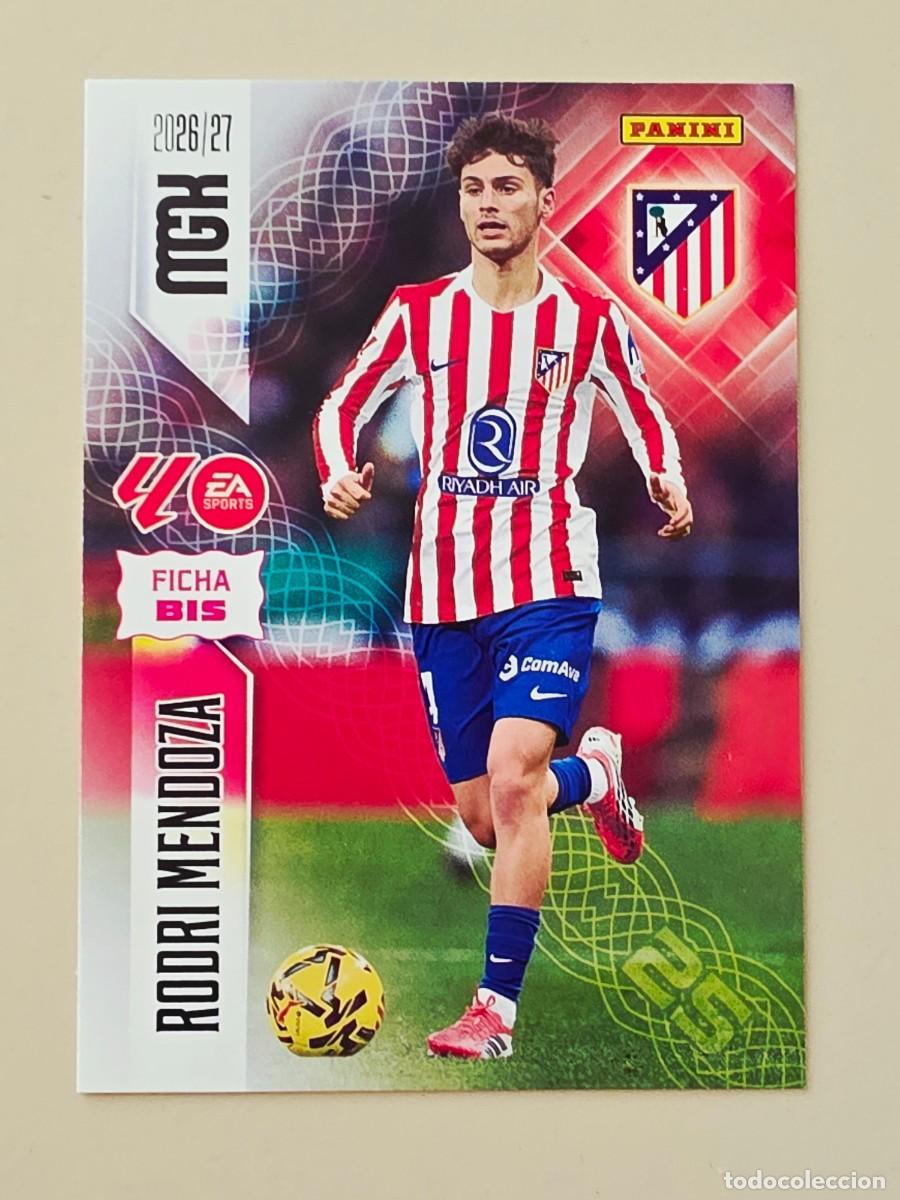Football Stickers: 63 BIS Rodri Mendoza, Atl&eacute;tico de Madrid, Nueva Ficha BIS, Panini Megacracks MGK 2026 2027 26 27