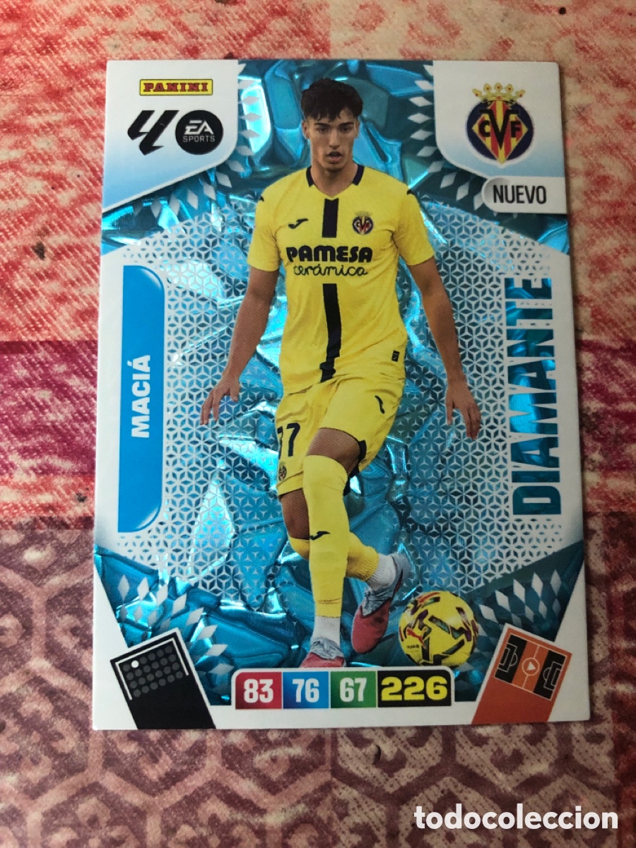 Figurine di Calcio: Macia nuevo Diamante del Villarreal cromo adrenalyn XL 25-26 2025-2026