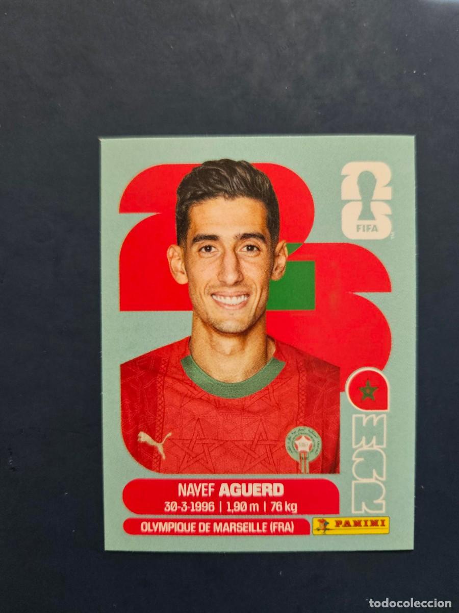 Cartes &agrave; collectionner de Football: MAR 6 NAYEF AGUERD MARRUECOS FIFA WORLD CUP MUNDIAL 26 2026 SIN PEGAR NUNCA PEGADO