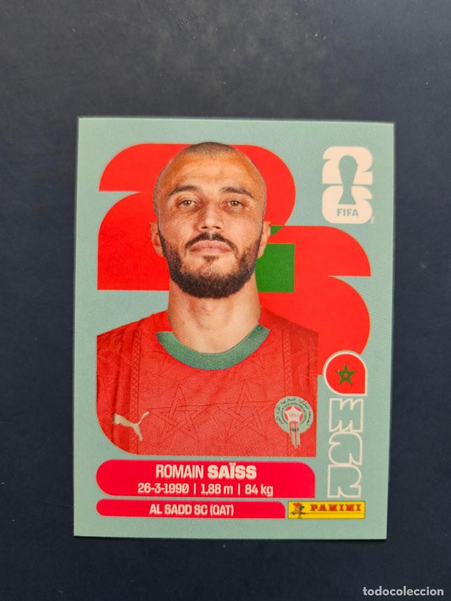 Fu&szlig;ball-Sticker: MAR 7 ROMAIN SAISS MARRUECOS FIFA WORLD CUP MUNDIAL 26 2026 SIN PEGAR NUNCA PEGADO
