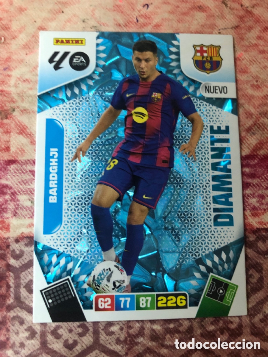 Fu&szlig;ball-Sticker: CROMO ⚽ ROONY BARDGHJI NUEVO DIAMANTE ADRENALYN XL 2025 2026 25 26 - FC BARCELONA ❇️