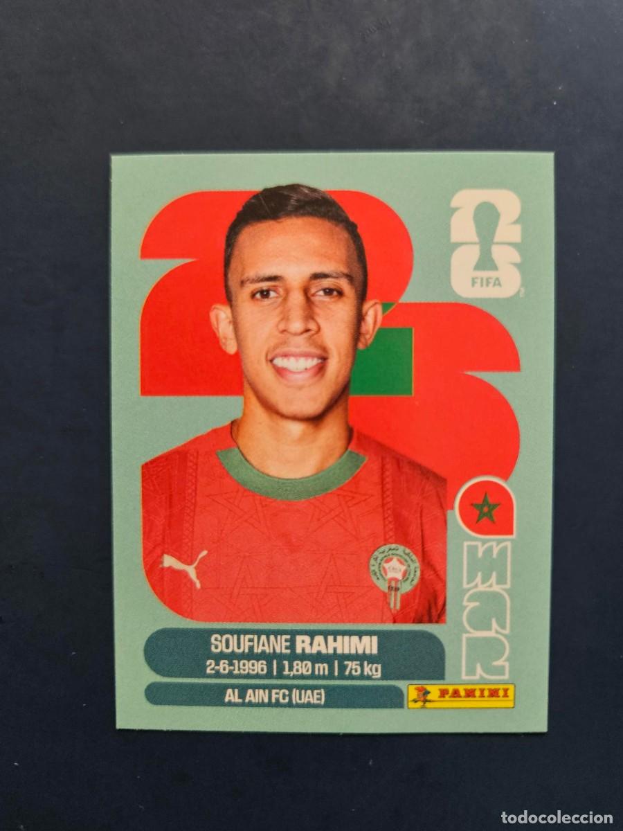 Fu&szlig;ball-Sticker: MAR 18 SOUFIANE RAHIMI MARRUECOS FIFA WORLD CUP MUNDIAL 26 2026 SIN PEGAR NUNCA PEGADO