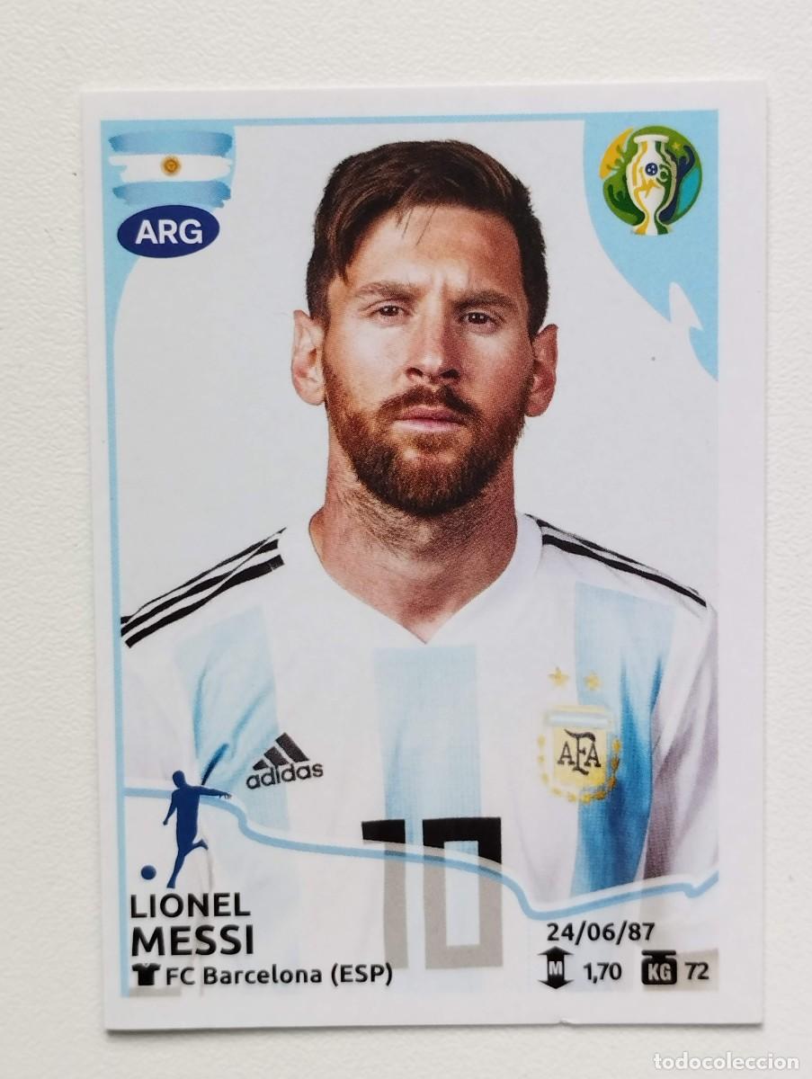 Fu&szlig;ball-Sticker: CROMO STICKER LIONEL LEO MESSI 144 COPA AMERICA BRASIL 2019 EDICION PANINI BRASIL