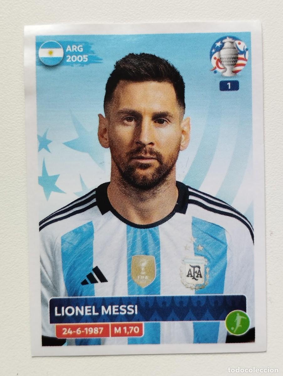 Figurine di Calcio: CROMO STICKER LIONEL LEO MESSI ARG19 COPA AMERICA USA 2024 EDICION PANINI INDUSTRIA ARGENTINA