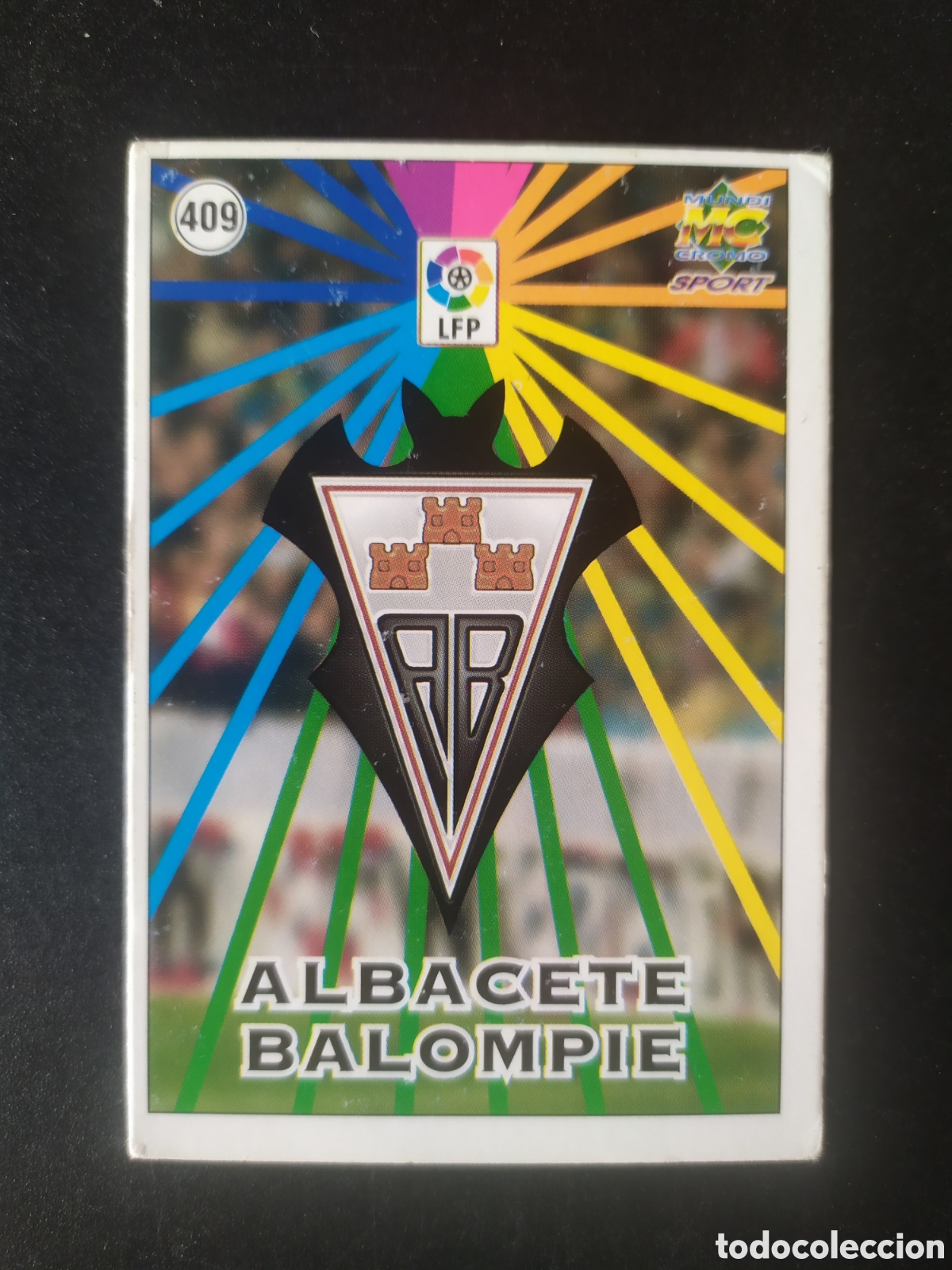 Cromos de f&uacute;tbol: Mundicromo fichas Liga 1998 1999 98 99 escudo n&deg; 409 Albacete