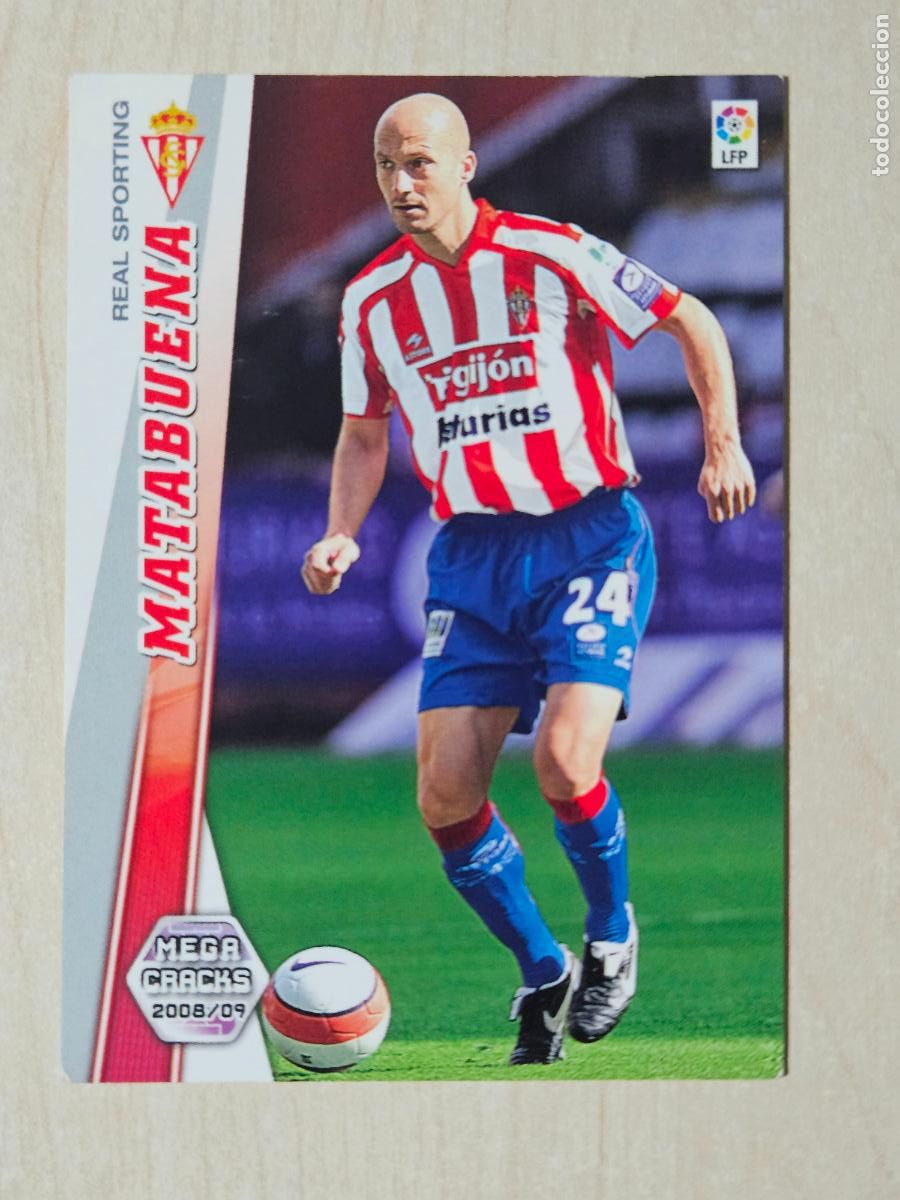 Fu&szlig;ball-Sticker: CROMO N&ordm; 297 MATABUENA - MEGACRACKS 2008 09 - SPORTING DE GIJON