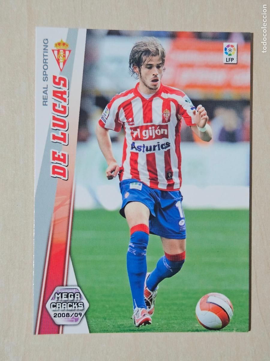 Fu&szlig;ball-Sticker: CROMO N&ordm; 301 DE LUCAS - MEGACRACKS 2008 09 - SPORTING DE GIJON