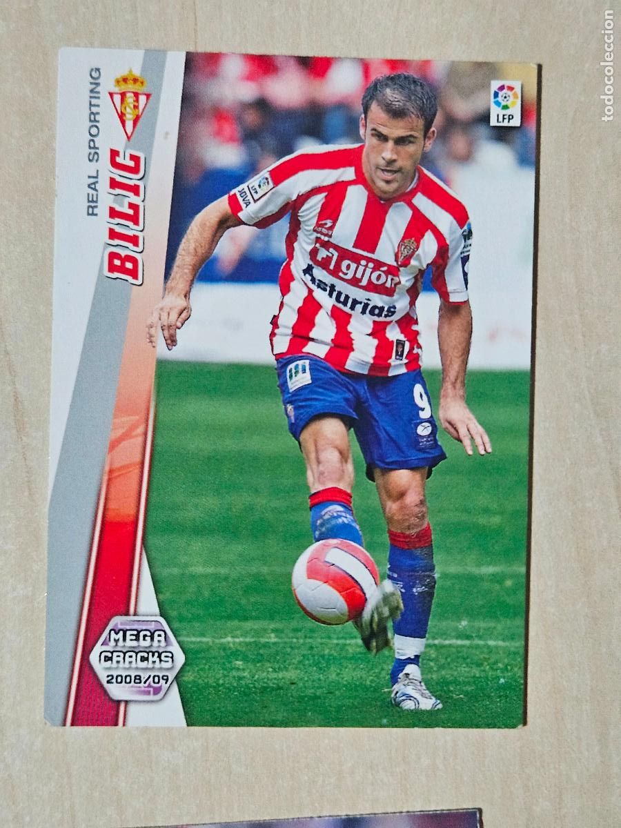 Fu&szlig;ball-Sticker: CROMO N&ordm; 305 BILIC - MEGACRACKS 2008 09 - SPORTING DE GIJON