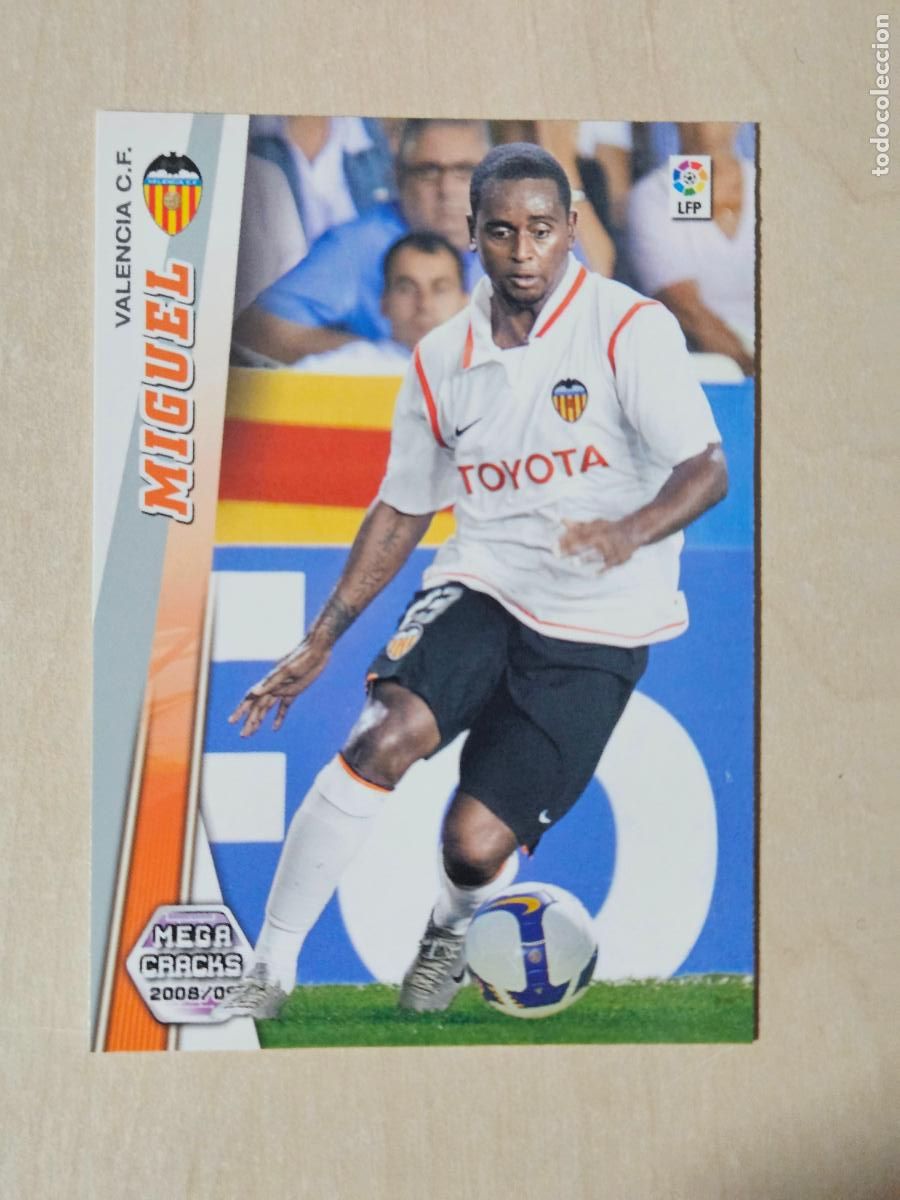 Cromos de f&uacute;tbol: CROMO N&ordm; 309 MIGUEL - MEGACRACKS 2008 09 - VALENCIA