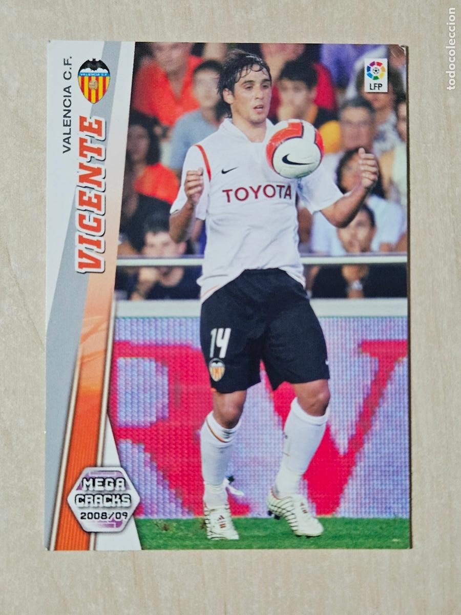 Figurine di Calcio: CROMO N&ordm; 320 VICENTE - MEGACRACKS 2008 09 - VALENCIA
