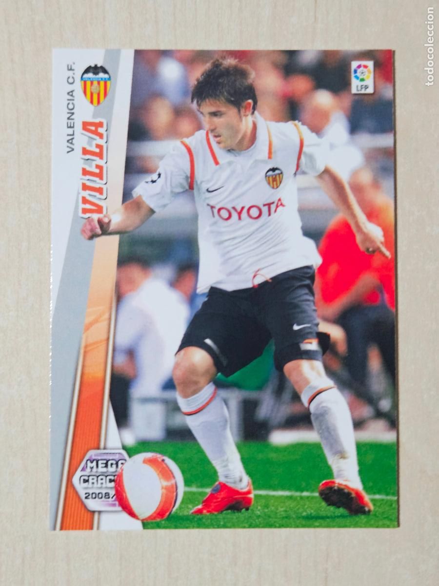 Cartes &agrave; collectionner de Football: CROMO N&ordm; 323 VILLA - MEGACRACKS 2008 09 - VALENCIA