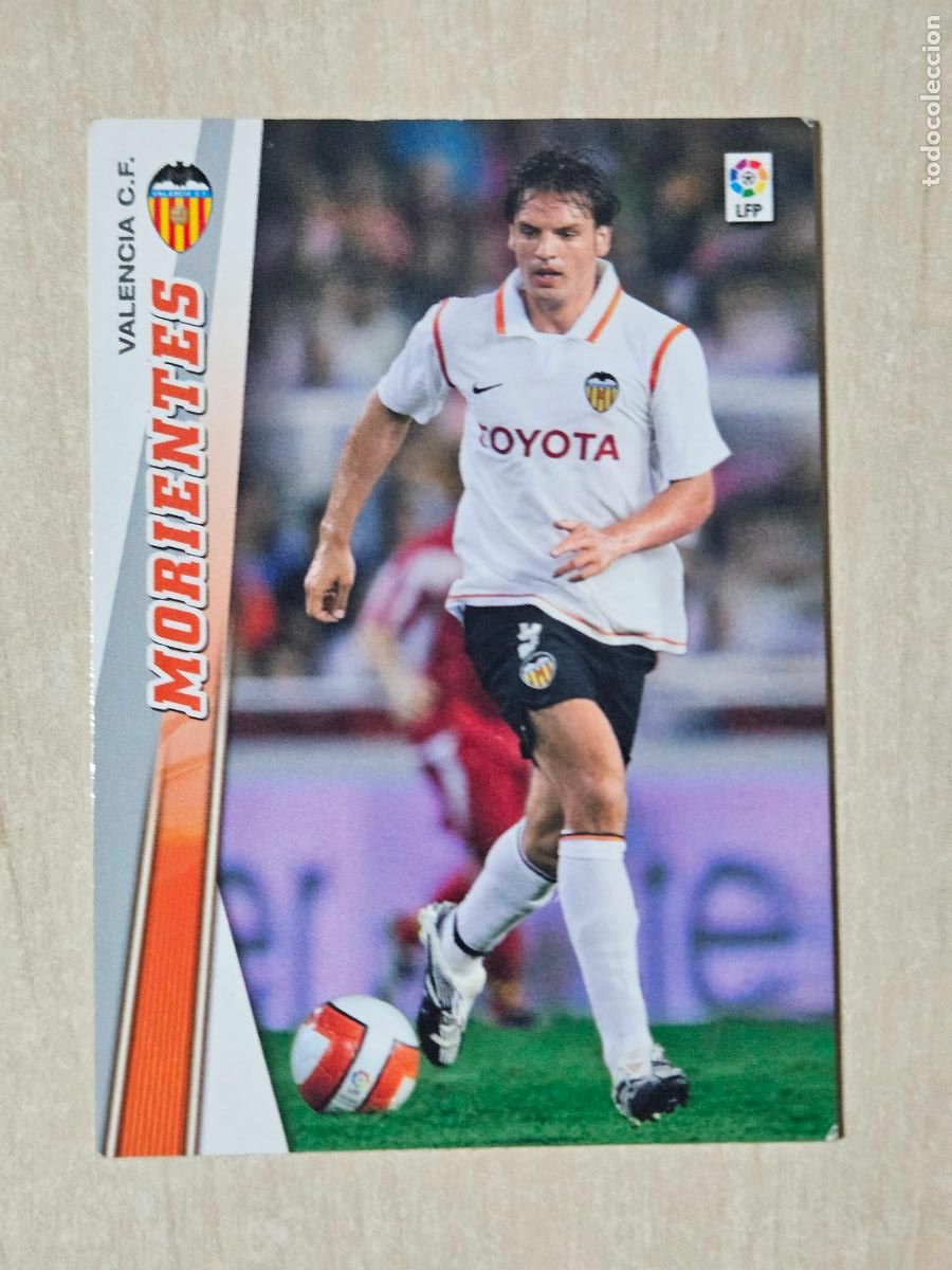 Cartes &agrave; collectionner de Football: CROMO N&ordm; 324 MORIENTES - MEGACRACKS 2008 09 - VALENCIA - SIN LOGO