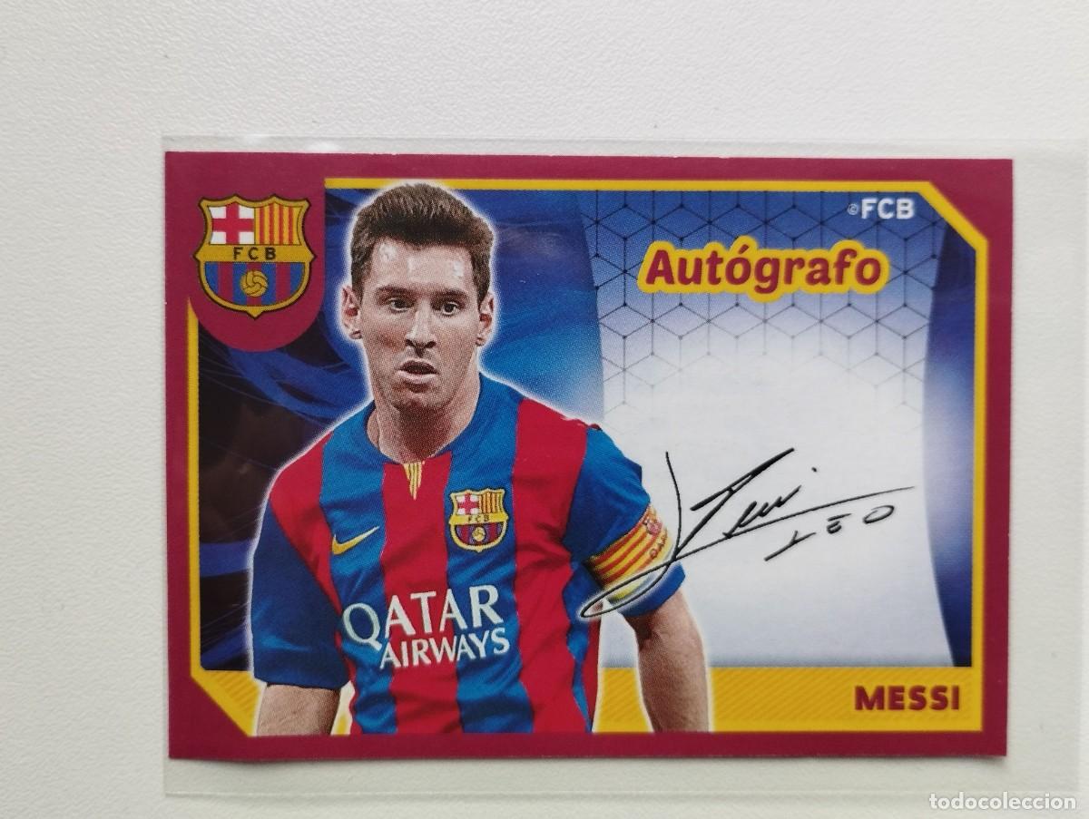 Cartes &agrave; collectionner de Football: CROMO 139 LIONEL LEO MESSI AUTOGRAFO FIRMA COLECCI&Oacute;N OFICIAL FC. BARCELONA 2014 2015 14 15 PANINI