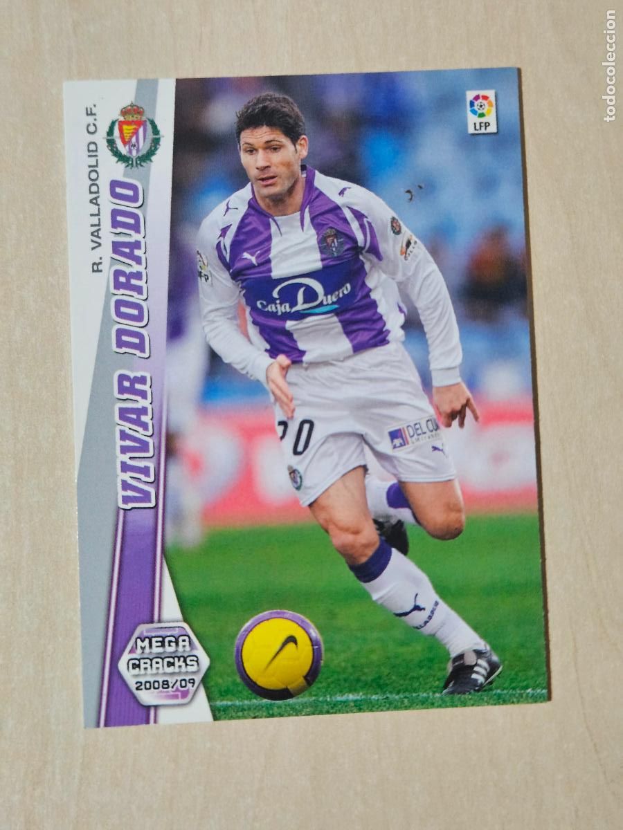 Cartes &agrave; collectionner de Football: CROMO N&ordm; 333 VIVAR DORADO - MEGACRACKS 2008 09 - REAL VALLADOLID