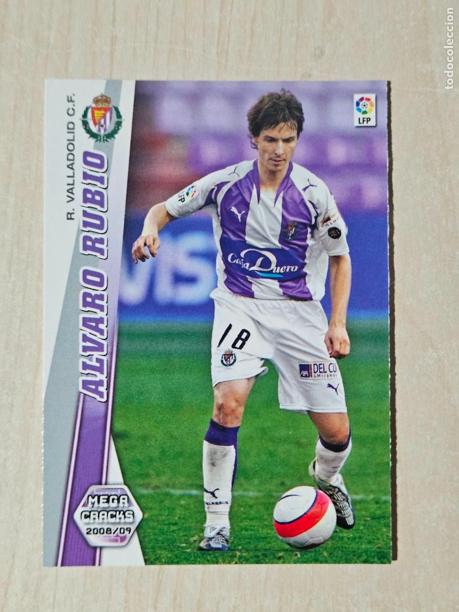 Cartes &agrave; collectionner de Football: CROMO N&ordm; 334 ALVARO RUBIO - MEGACRACKS 2008 09 - REAL VALLADOLID