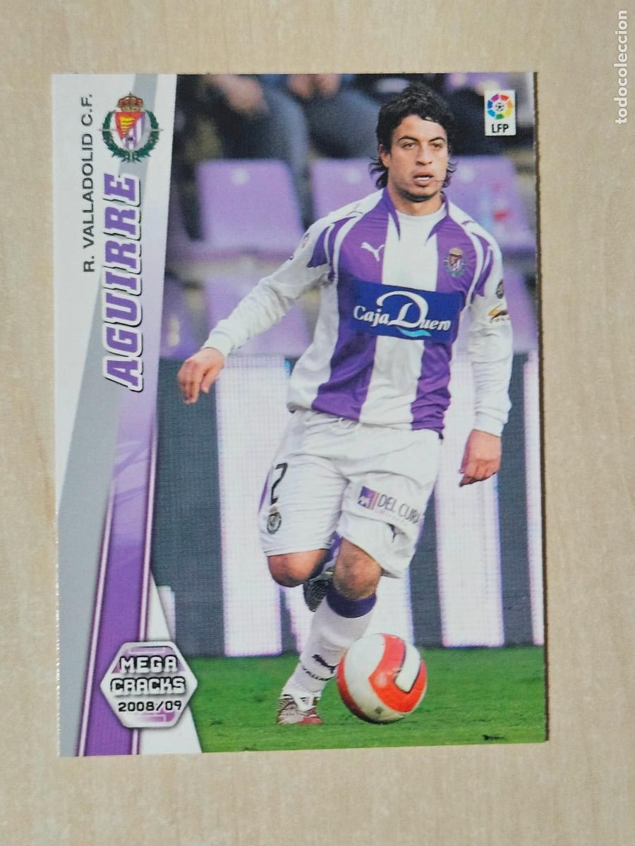 Cartes &agrave; collectionner de Football: CROMO N&ordm; 338 AGUIRRE - MEGACRACKS 2008 09 - REAL VALLADOLID