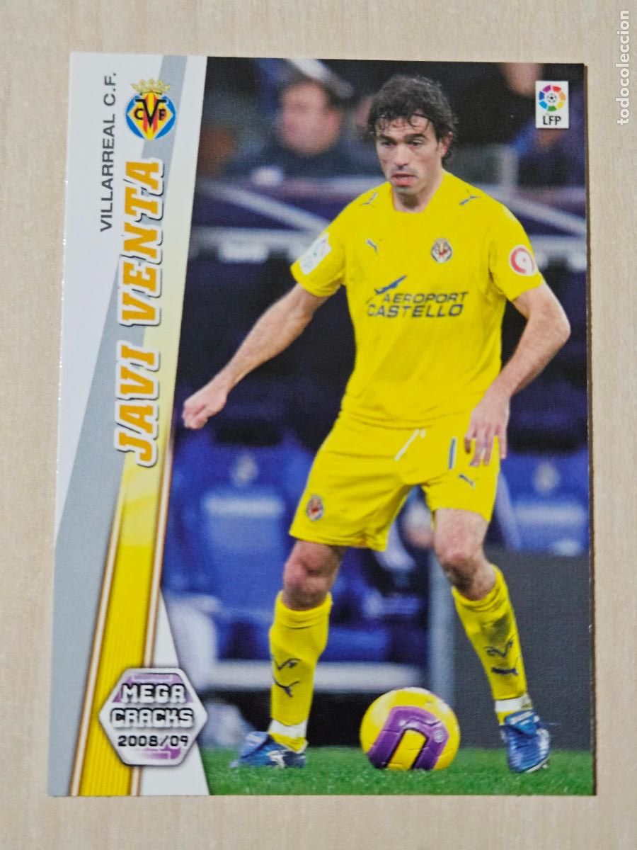 Fu&szlig;ball-Sticker: CROMO N&ordm; 345 JAVI VENTA - MEGACRACKS 2008 09 - VILLARREAL