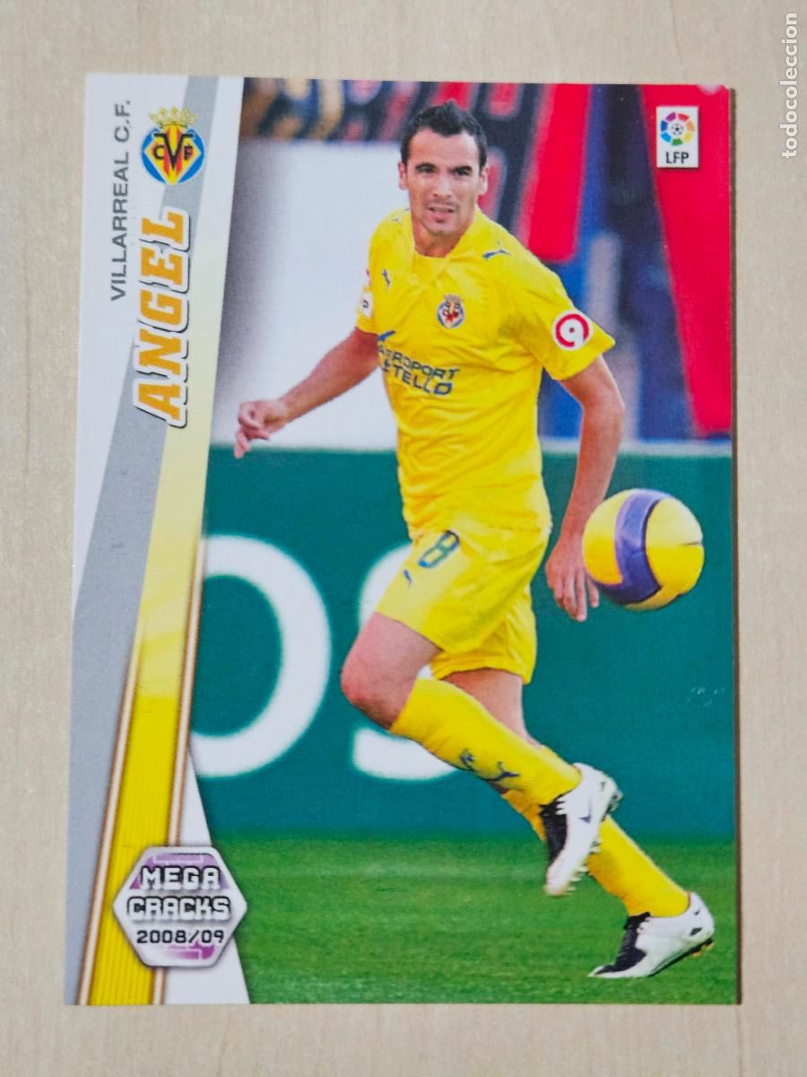 Fu&szlig;ball-Sticker: CROMO N&ordm; 346 ANGEL - MEGACRACKS 2008 09 - VILLARREAL