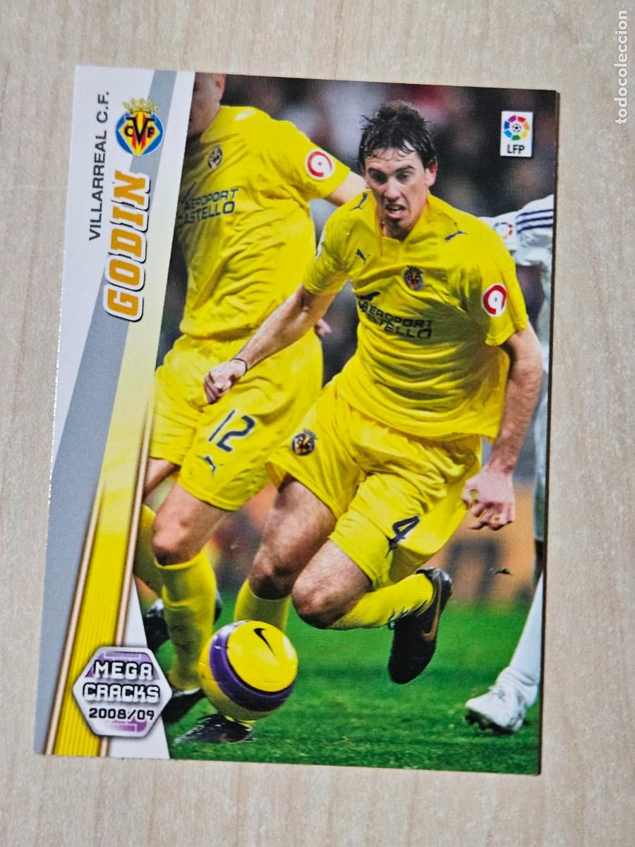 Fu&szlig;ball-Sticker: CROMO N&ordm; 348 GODIN - MEGACRACKS 2008 09 - VILLARREAL