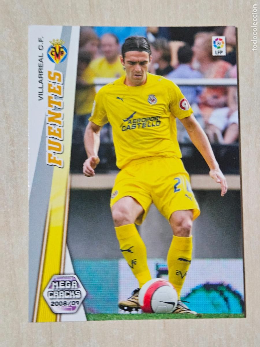 Fu&szlig;ball-Sticker: CROMO N&ordm; 349 FUENTES - MEGACRACKS 2008 09 - VILLARREAL