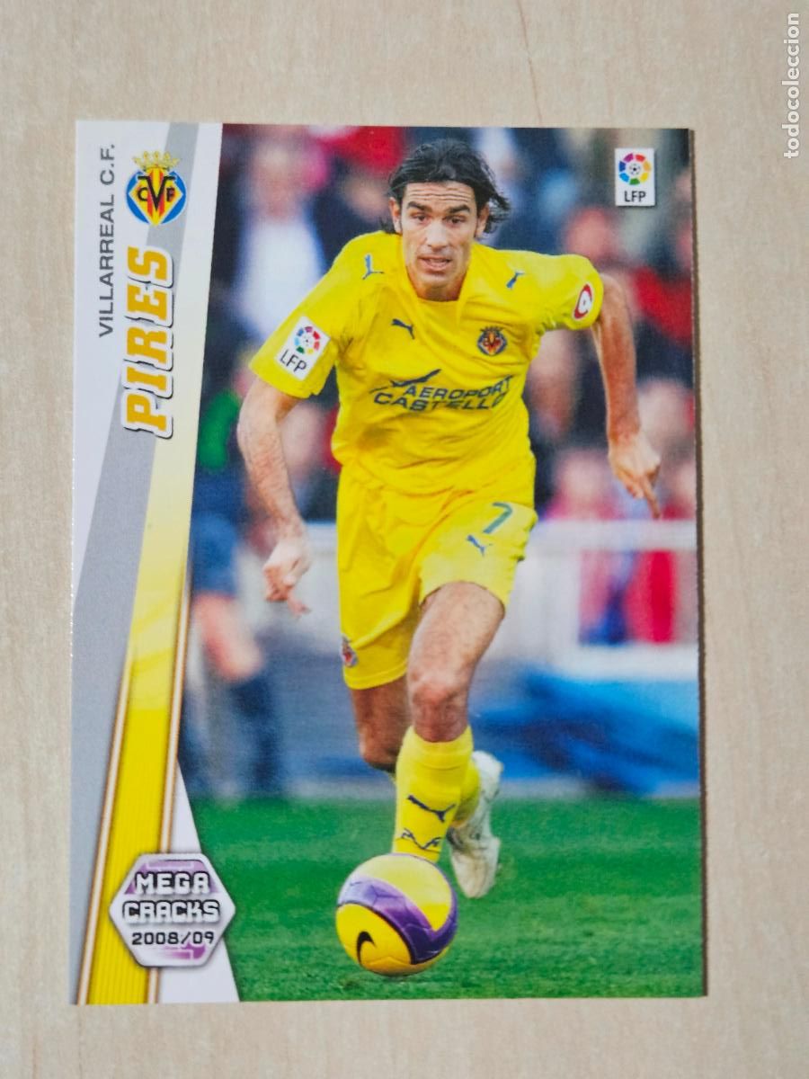 Fu&szlig;ball-Sticker: CROMO N&ordm; 354 PIRES - MEGACRACKS 2008 09 - VILLARREAL