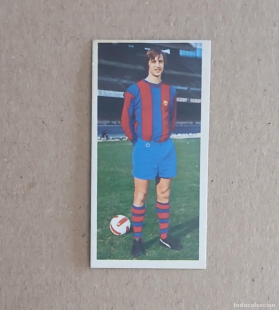 Cromos de Futebol: CROMO DE CRUYFF BARCELONA EDICIONES ESTE LIGA 75-76. Nuevo y sin pegar.