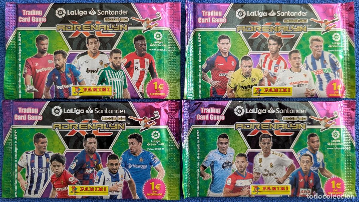 Fu&szlig;ball-Sticker: Adrenalyn Liga 2019 2020 - Lote de 4 sobres cerrados diferenges - Panini (2019)