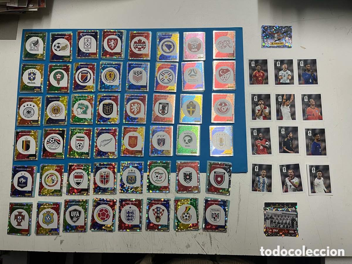 Cromos de f&uacute;tbol: Colecci&oacute;n completa Mundial 2026 + 12 cromos Coca Cola