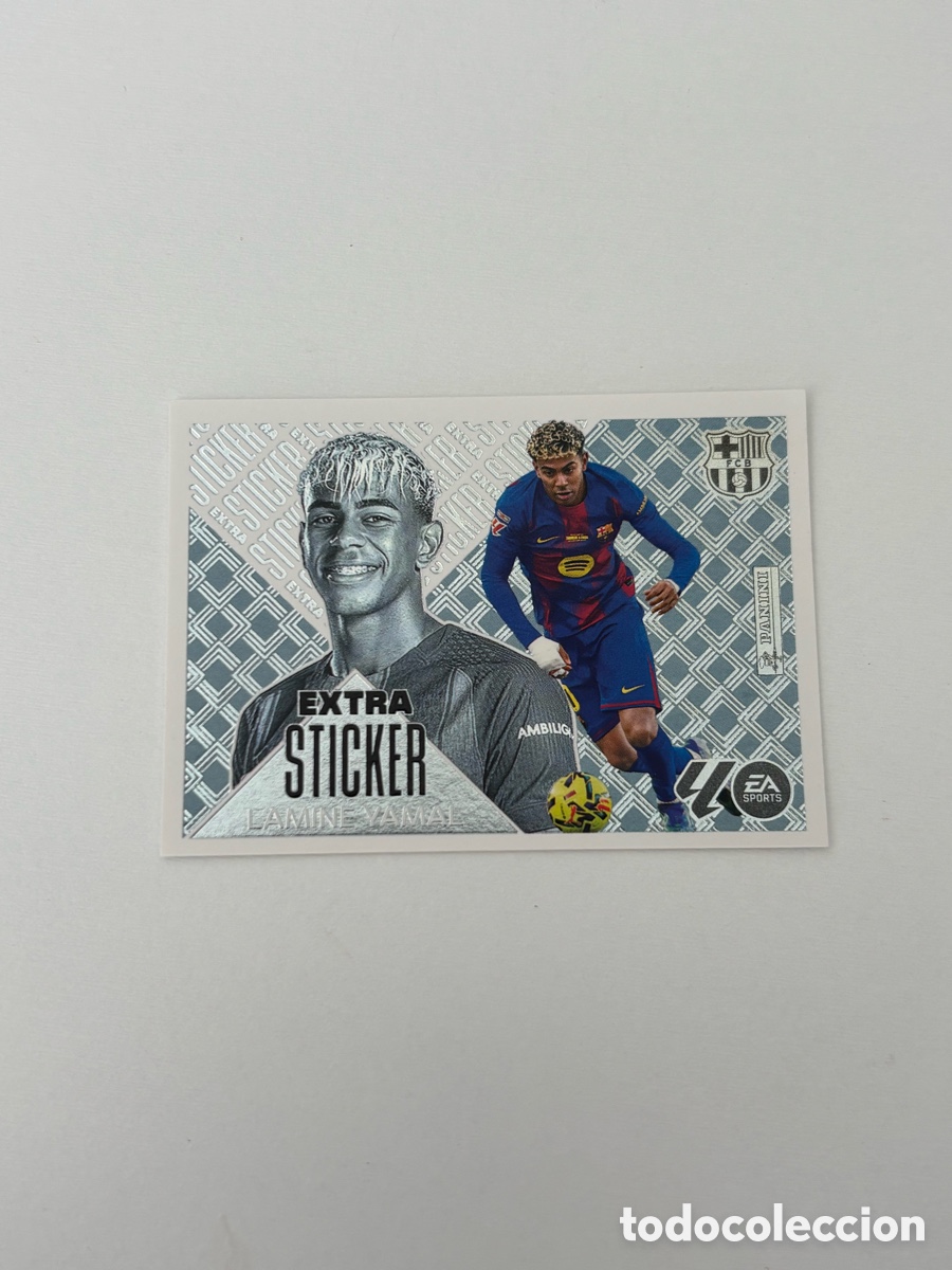 Football Stickers: LAMINE YAMAL EXTRA STICKER PLATA LIGA 2026 2027