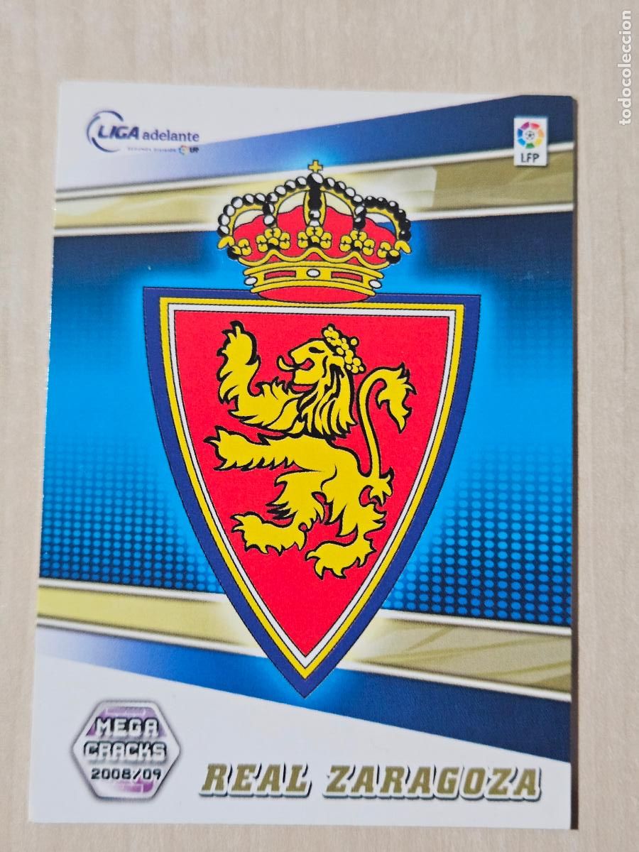 Cartes &agrave; collectionner de Football: CROMO N&ordm; 406 REAL ZARAGOZA - MEGACRACKS 2008 09 - ESCUDO