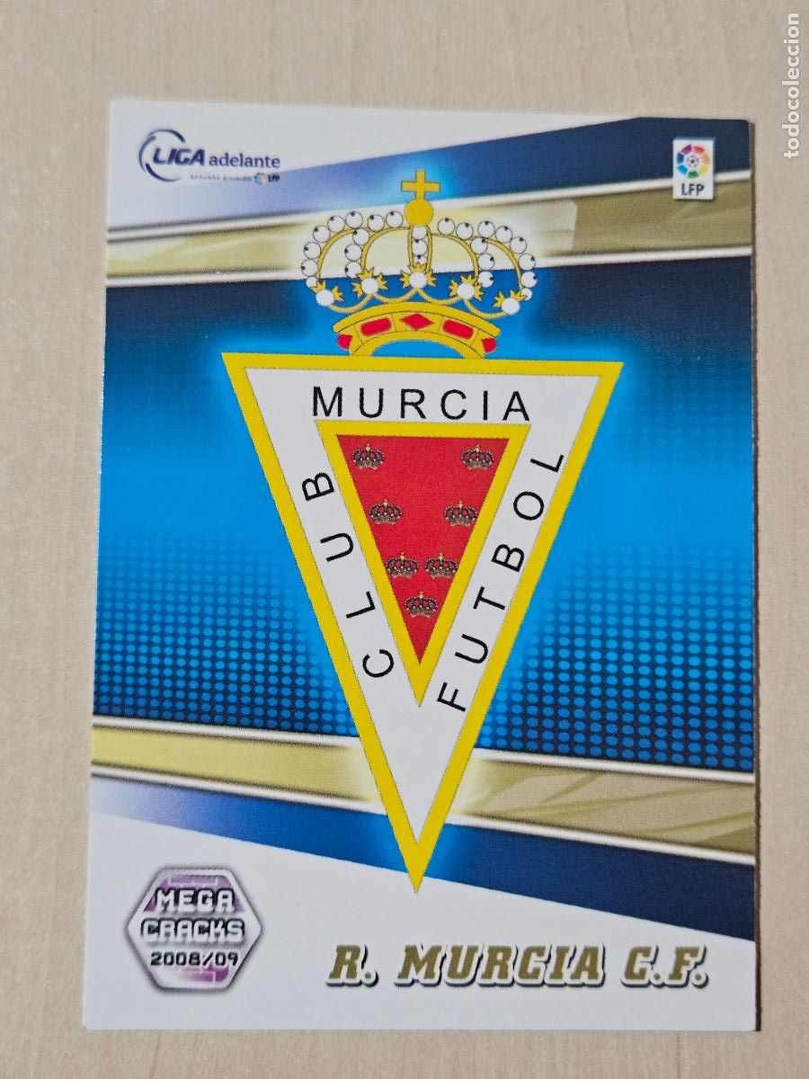Cartes &agrave; collectionner de Football: CROMO N&ordm; 407 REAL MURCIA - MEGACRACKS 2008 09 - ESCUDO