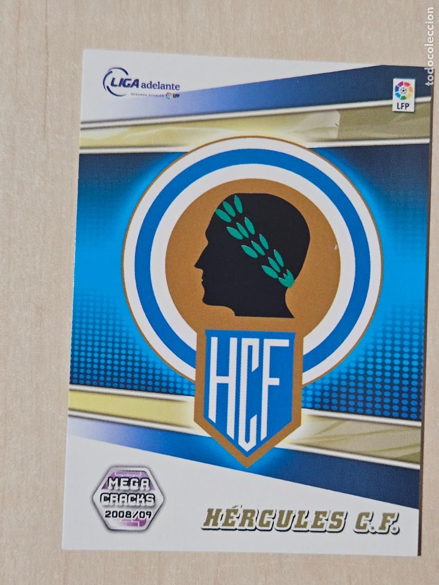 Cromos de Futebol: CROMO N&ordm; 411 HERCULES - MEGACRACKS 2008 09 - ESCUDO