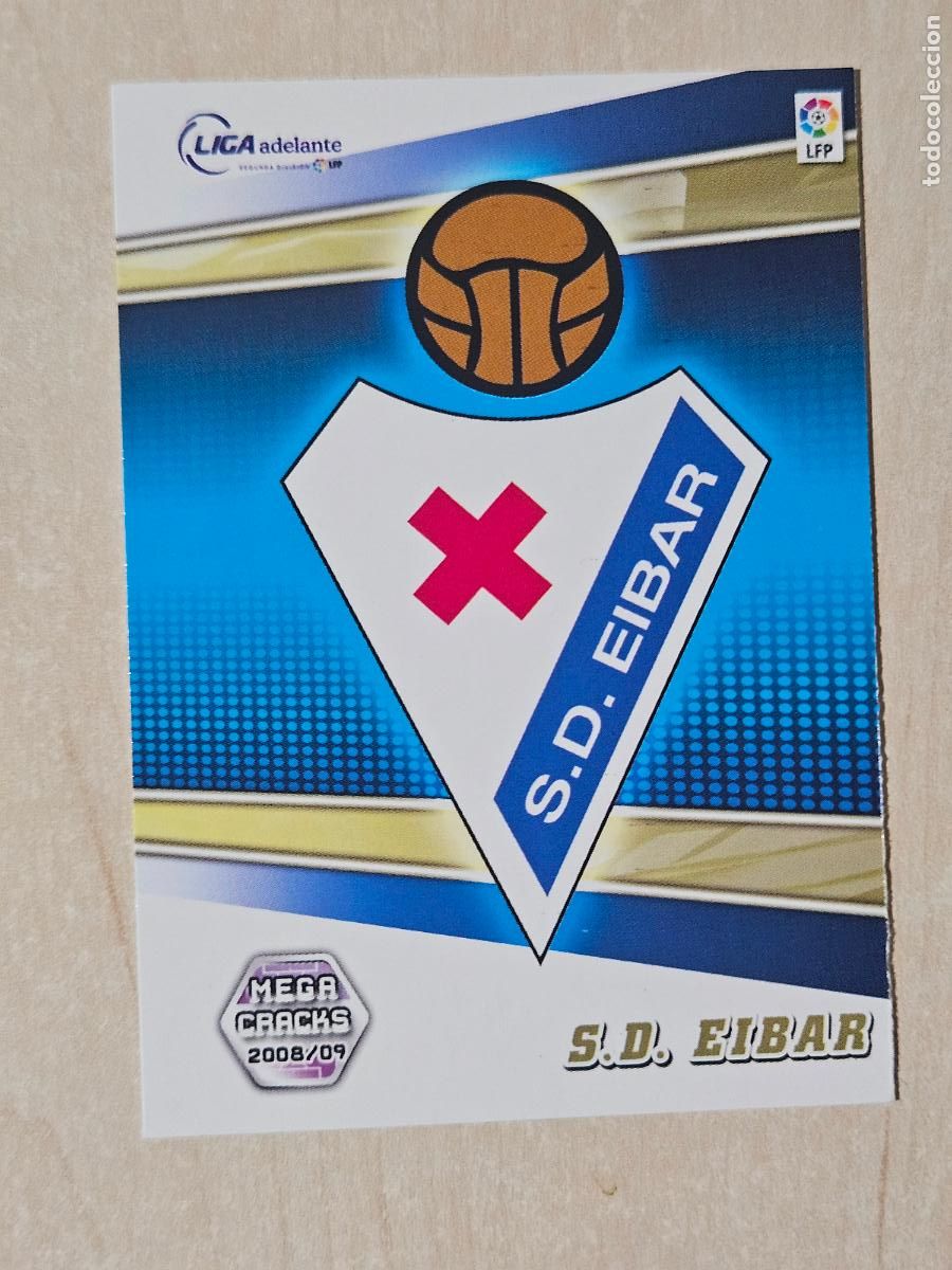 Cromos de Futebol: CROMO N&ordm; 418 EIBAR - MEGACRACKS 2008 09 - ESCUDO