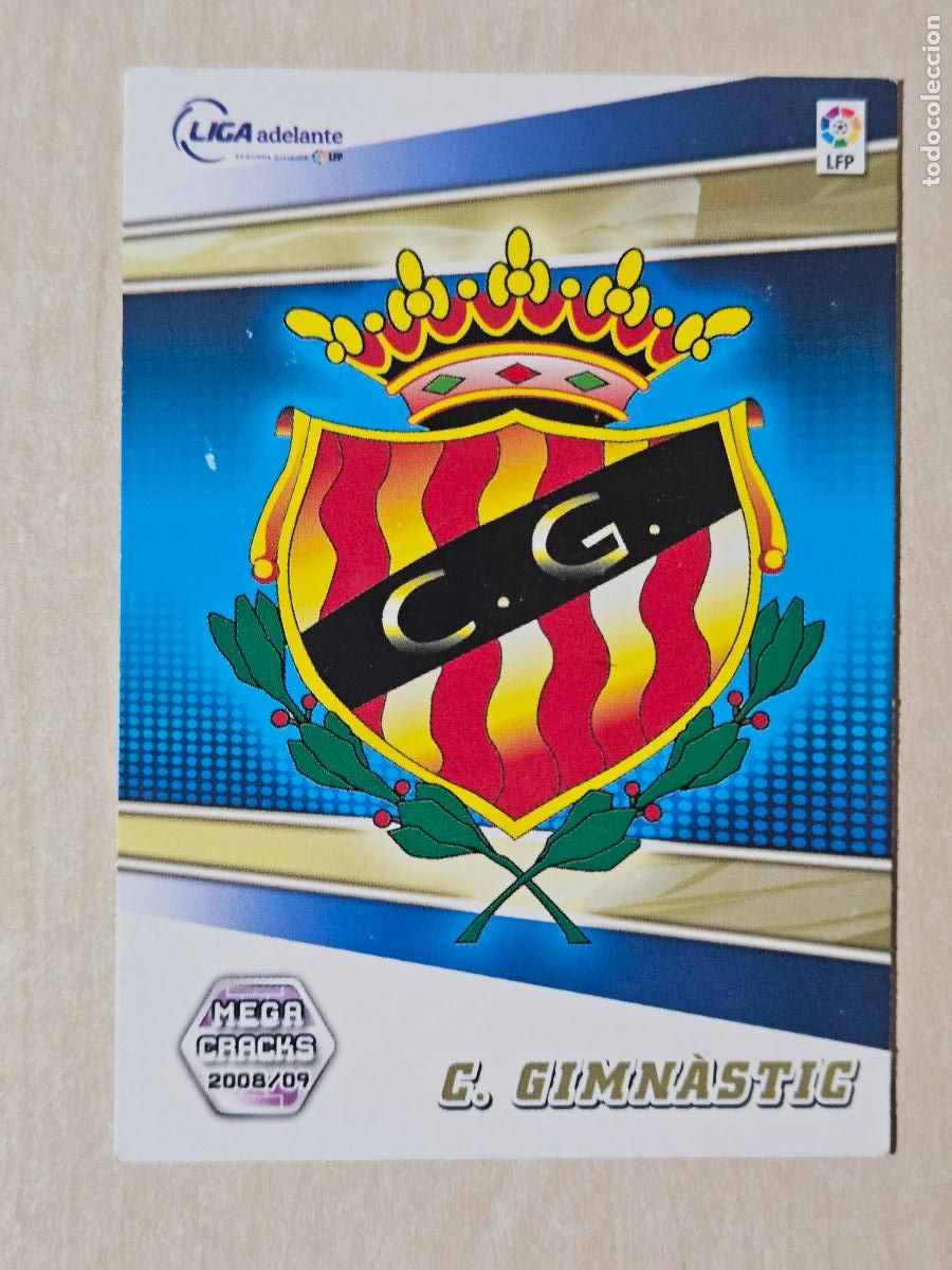 Cromos de Futebol: CROMO N&ordm; 419 GIMNASTIC - MEGACRACKS 2008 09 - ESCUDO