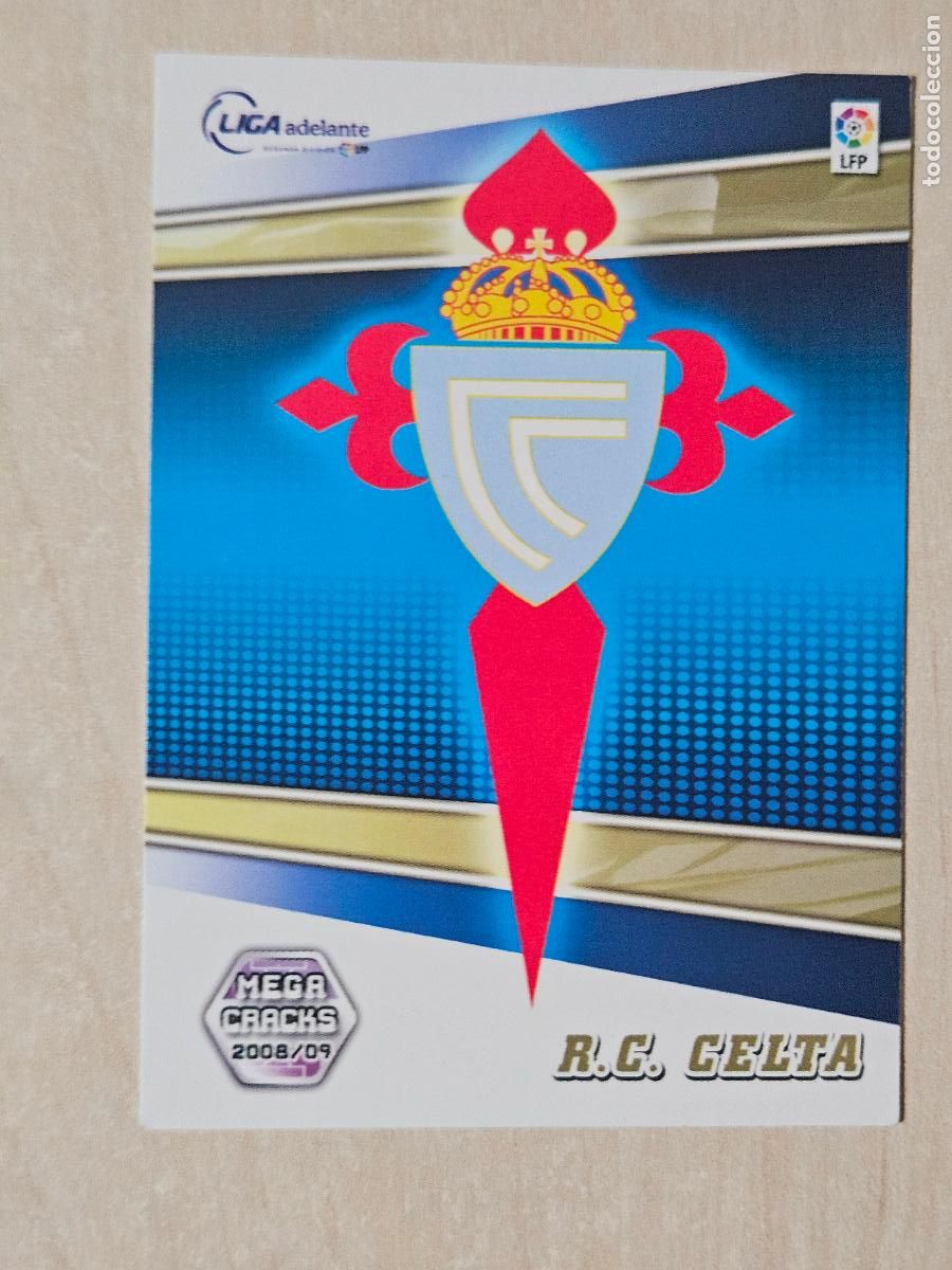 Cromos de Futebol: CROMO N&ordm; 421 REAL CELTA - MEGACRACKS 2008 09 - ESCUDO