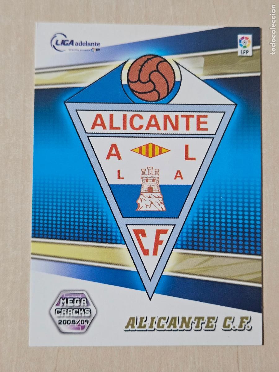 Cromos de Futebol: CROMO N&ordm; 425 ALICANTE - MEGACRACKS 2008 09 - ESCUDO