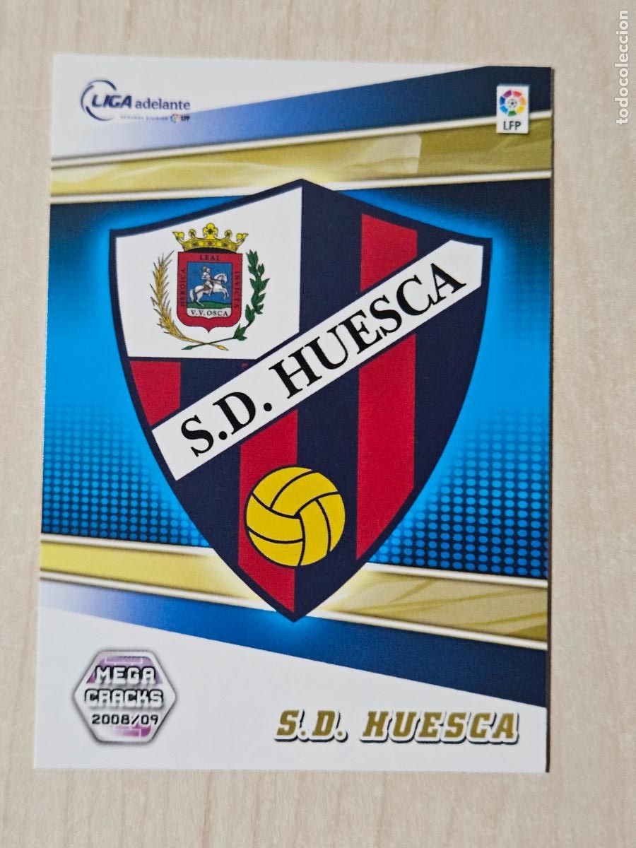 Cromos de Futebol: CROMO N&ordm; 426 HUESCA - MEGACRACKS 2008 09 - ESCUDO